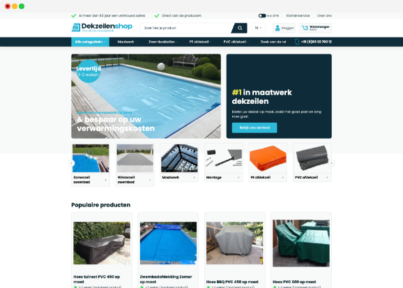 Dekzeilenshop | Lightspeed development
