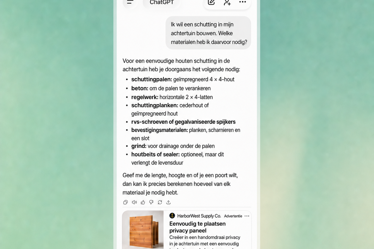 ChatGPT adverteren